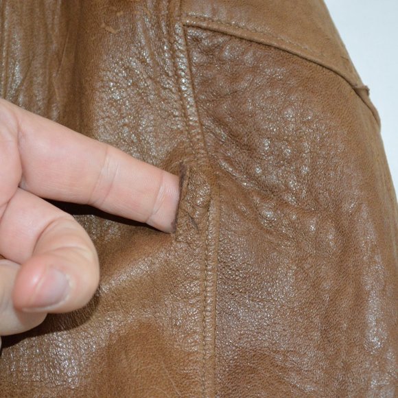 Vintage Hard Rock Hotel Leather Bomber Jacket-  Men's XL - Picture 9 of 9